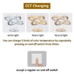 LED Crystal Chandelier Ceiling Light for Hotel | Stainless Steel | Remote Control Color Change - Image 4