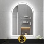 Aqua Arched LED Mirror with Front & Backlight - Image 2