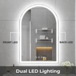 Aqua Arched LED Mirror with Front & Backlight - Image 3