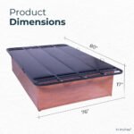 Oak Platform Bed Frame 17" - King - Image 3