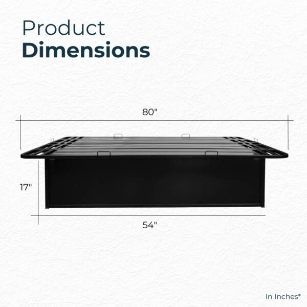 Platform Bed Frame 17" - Full XL - Image 4