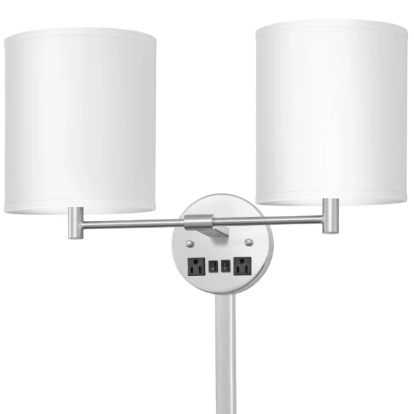 Corbel Double Wall Lamp with 2 Outlets - Image 1
