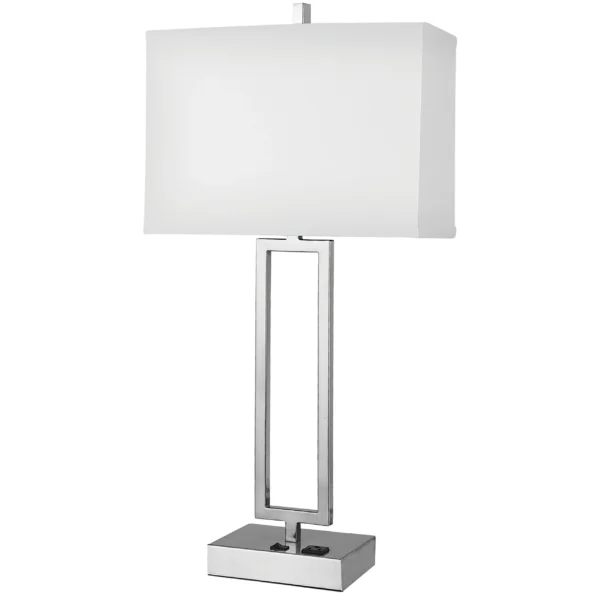 Gatsby Single Table Lamp with 1 Outlet - Image 1