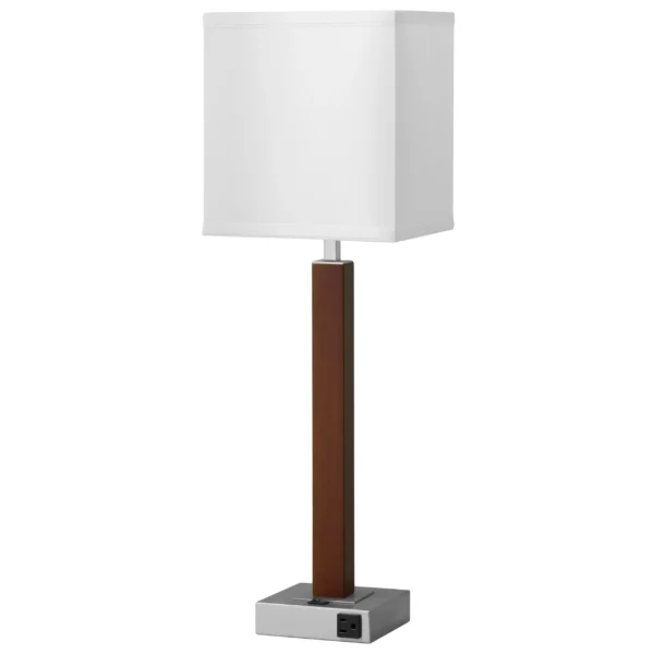 Calibri Single Table Lamp with 1 Outlet - Image 1