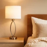 Sleep Twin Table Lamp with 2 Outlets
