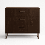 Modern Wood 3-Drawer Dresser - Image 2