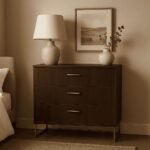 Modern Wood 3-Drawer Dresser