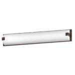 38"W Dark Bronze Vanity Light with Frosted Acrylic Shade - Image 2