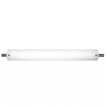 30"W Satin Nickel Vanity Light with Frosted Acrylic Shade - Image 2