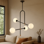 Rise and Shine Sun Pendant @ High Back Trio Chairs