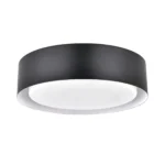 12"W Ceiling light with satin nickel finish and frosted acrylic shade - Image 2