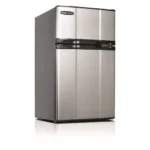 MicroFridge® 2-Door Compact Refrigerator with Freezer, 3.1 Cu Ft, Stainless Steel