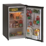 Avanti® Refrigerator with Freezer, 4.4 Cu Ft, Energy Star Rated, Defrost Button, Black & Stainless - Image 2