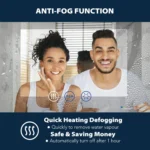 United Round RGB LED Bathroom Mirror - Front & Back Lit, Dimmable, Inbuilt Defogger, 3-in-1 CCT, Shatter-Resistant, Touch Sensor - Image 10