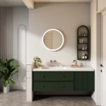 United Round LED Bathroom Mirror – Front & Back Lit, Dimmable, Inbuilt Defogger, 3-in-1 CCT, Shatter-Resistant, Touch Sensor - Image 3