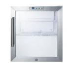 Summit Compact Refrigerator, 1.7 Cu Ft, Auto Defrost, Glass Door with Stainless Steel Trim - Image 2