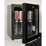 Innovative Hospitality Compact Refrigerator, 30L, Auto Defrost, Black with Frameless Glass Door