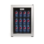 Innovative Hospitality Compact Refrigerator, 40L, Auto Defrost, Black with Glass Door