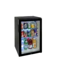 Innovative Hospitality Compact Refrigerator, 50L, Auto Defrost, Black with Glass Door