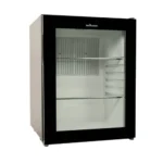 Innovative Hospitality Compact Refrigerator, 60L, Auto Defrost, Black with Glass Door