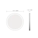 United Round LED Bathroom Mirror – Front & Back Lit, Dimmable, Inbuilt Defogger, 3-in-1 CCT, Shatter-Resistant, Touch Sensor - Image 9