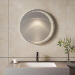 United Round LED Bathroom Mirror – Front & Back Lit, Dimmable, Inbuilt Defogger, 3-in-1 CCT, Shatter-Resistant, Touch Sensor
