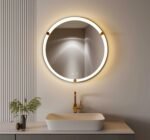 United Round LED Bathroom Mirror – Front & Back Lit, Dimmable, Inbuilt Defogger, 3-in-1 CCT, Shatter-Resistant, Touch Sensor