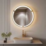United Round LED Bathroom Mirror – Front & Back Lit, Dimmable, Inbuilt Defogger, 3-in-1 CCT, Shatter-Resistant, Touch Sensor