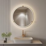United Round LED Bathroom Mirror – Front & Back Lit, Dimmable, Inbuilt Defogger, 3-in-1 CCT, Shatter-Resistant, Touch Sensor