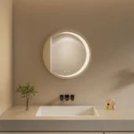 United Round LED Bathroom Mirror – Front & Back Lit, Dimmable, Inbuilt Defogger, 3-in-1 CCT, Shatter-Resistant, Touch Sensor - Image 2