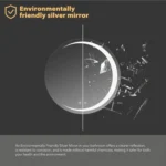 United Round LED Bathroom Mirror – Front & Back Lit, Dimmable, Inbuilt Defogger, 3-in-1 CCT, Shatter-Resistant, Touch Sensor - Image 7