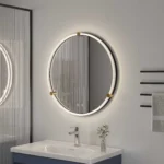 United Round LED Bathroom Mirror – Front & Back Lit, Dimmable, Inbuilt Defogger, 3-in-1 CCT, Shatter-Resistant, Touch Sensor - Image 2