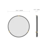 United Round LED Bathroom Mirror – Front & Back Lit, Dimmable, Inbuilt Defogger, 3-in-1 CCT, Shatter-Resistant, Touch Sensor - Image 7