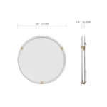 United Round LED Bathroom Mirror – Front & Back Lit, Dimmable, Inbuilt Defogger, 3-in-1 CCT, Shatter-Resistant, Touch Sensor - Image 8