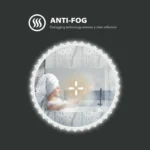 United Irregular LED Bathroom Mirror – Front & Back Lit, Dimmable, Inbuilt Defogger, 3-in-1 CCT, Shatter-Resistant, Touch Sensor - Image 4