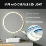 United Irregular LED Bathroom Mirror – Front & Back Lit, Dimmable, Inbuilt Defogger, 3-in-1 CCT, Shatter-Resistant, Touch Sensor - Image 5