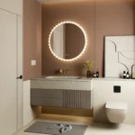 United Irregular LED Bathroom Mirror – Front & Back Lit, Dimmable, Inbuilt Defogger, 3-in-1 CCT, Shatter-Resistant, Touch Sensor - Image 2