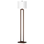 61"H Floor lamp with bronze finish
