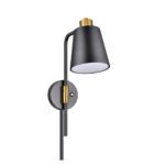 18"H Plug In Wall Sconce with Touch Dimmer Switch and Cord Cover