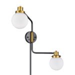 24"H Plug In Double Wall Sconce with Cord Cover