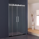 KMRY KD8114 Sliding Bathroom Shower Cabin Door 8mm or 10mm Tempered Glass Frameless Portable Bath Room