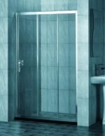 Wholesale Luxury 8mm Tempered Glass Rectangle Shower Screen Folding Open Hotel Sliding Door Aluminum Brushed Straight Soft - Image 2