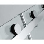 Modern 8mm 10mm Tempered Glass Shower Door for Hotels Rectangular Tray Sliding Open Style Frameless Straight Shower Enclosure - Image 2