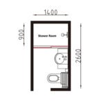 New Style Portable Modular Prefab Bathroom Unit Rectangle Shower Tray with Sliding Door 8mm Thick Glass Frame - Image 2