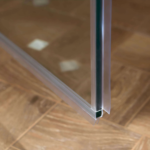 Hot Sale Frameless Tempered Glass Swing Hinged Shower Door with Chrome Finish for Hotel Bathrooms - Image 6