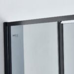 Factory Wholesale Open inside outside Frameless Swing Shower Door Matte Black Pivot Glass Screen Tempered Glass Hinge Open Style - Image 5