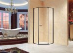 KMRY Diamond Matt Black Corner Shower Room Bathroom Shower Room Cabins Tempered Glass Shower Room - Image 6