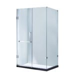 Hot Sale 8003 Aluminum Alloy 3-Sided Hinged Shower Enclosure Cubicle Simple Bathroom Sliding for Apartment Shower Rooms Cabin - Image 2