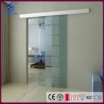 Villa Modern Graphic Design Aluminum Alloy 304 Stainless Steel Waterproof Tempered Glass Interior Doors Sliding Barn Door - Image 3