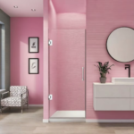 Hot Sale Frameless Tempered Glass Swing Hinged Shower Door with Chrome Finish for Hotel Bathrooms - Image 2